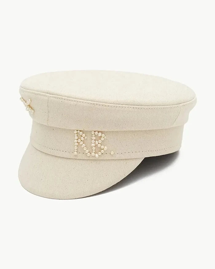 RUSLAN BAGINSKIY pamuklu kadın şapkası Baker Boy Cap