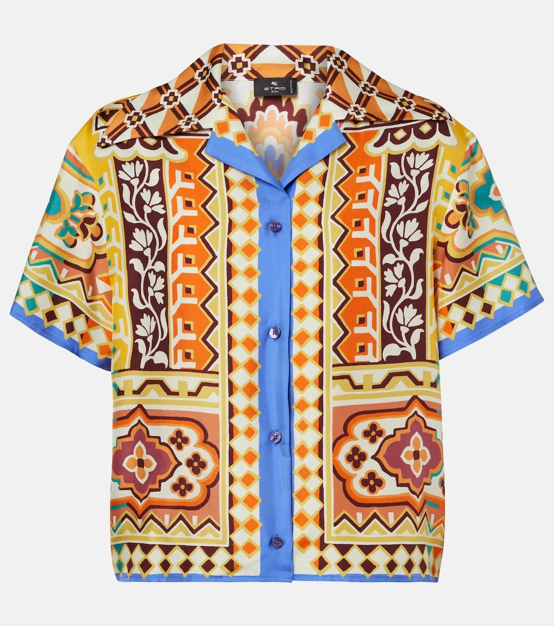 Etro - Printed silk shirt