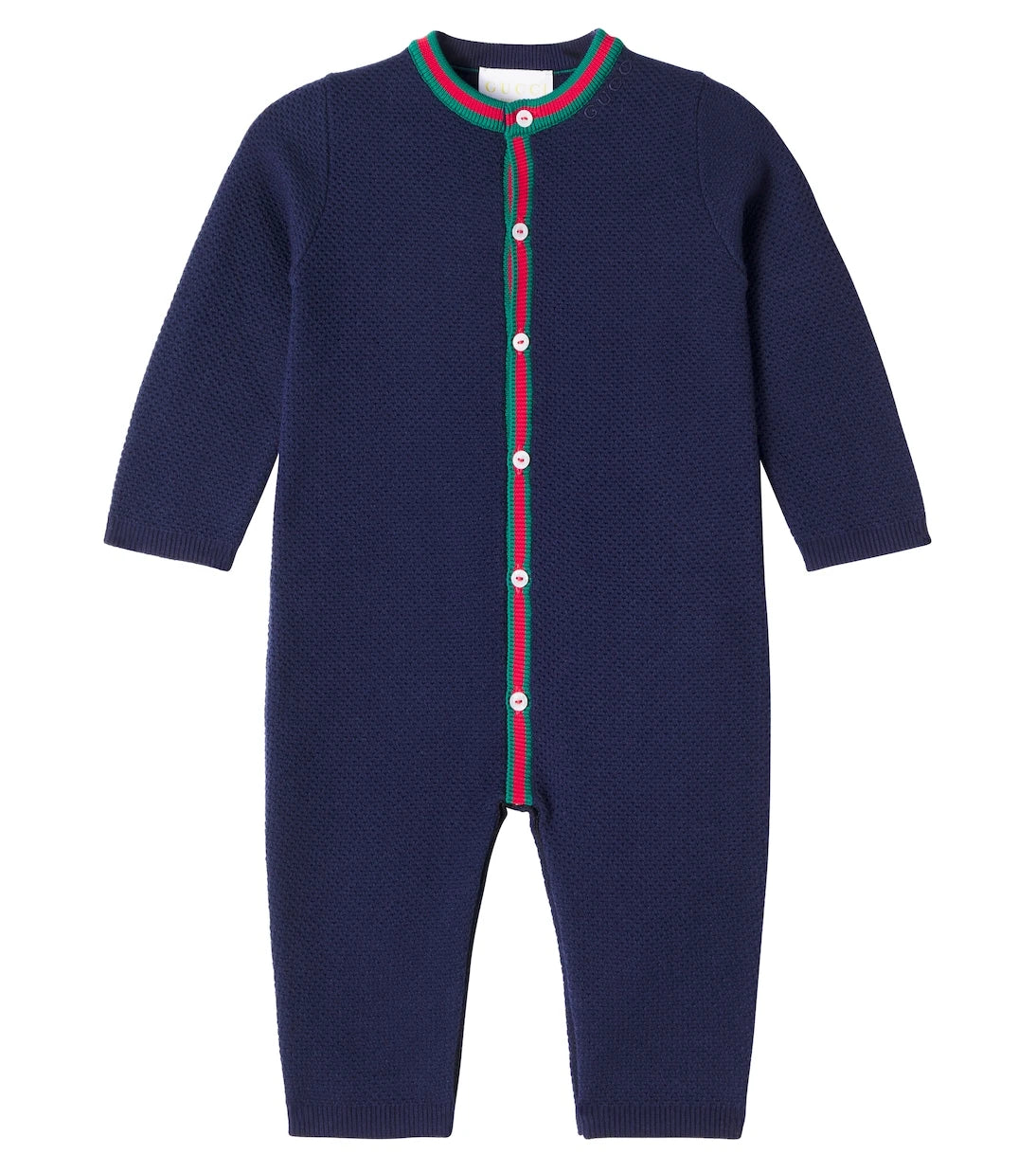 Gucci Kids - Baby Web Stripe cotton-blend onesie