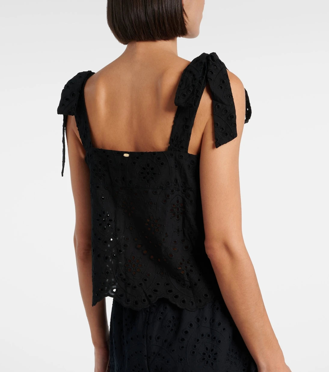 Poupette St Barth - Noa broderie anglaise cotton top