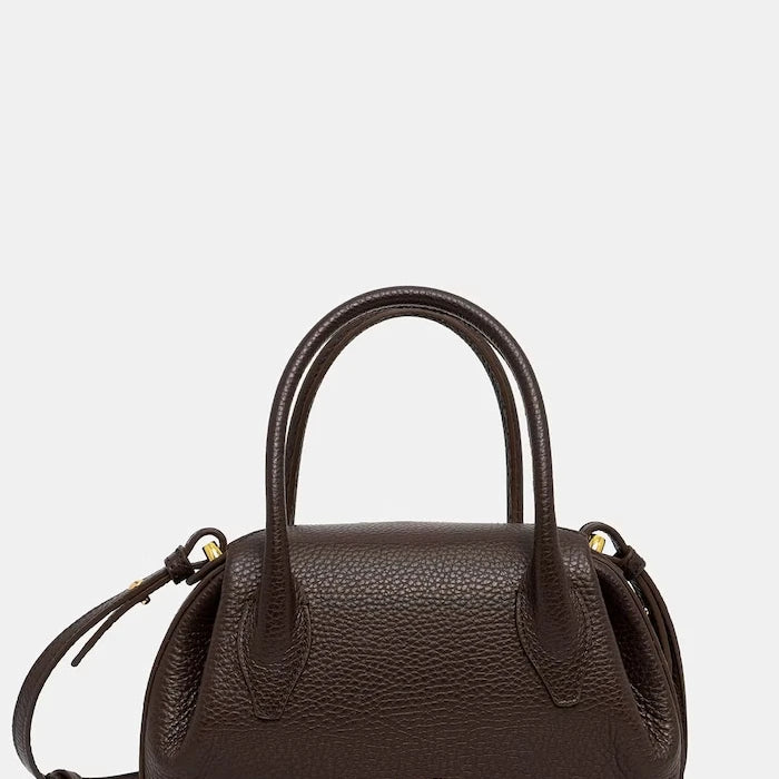 Yuzefi kadın crossbody deri çanta OYSTER MINI DUFFLE
