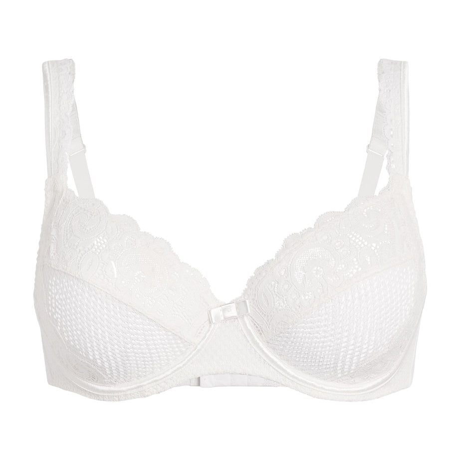 Maison Lejaby White Lace Gaby Underwired Bra