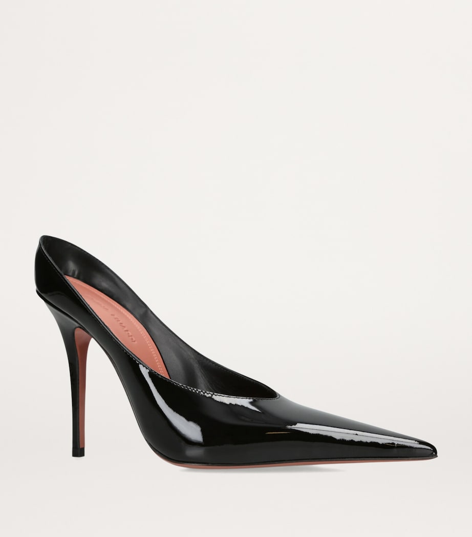 Patent Leather Anok Mules 105 BLACK