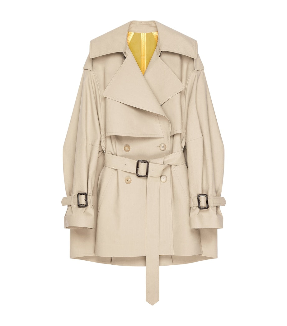 Givenchy Multi Cropped Cotton Trench Coat