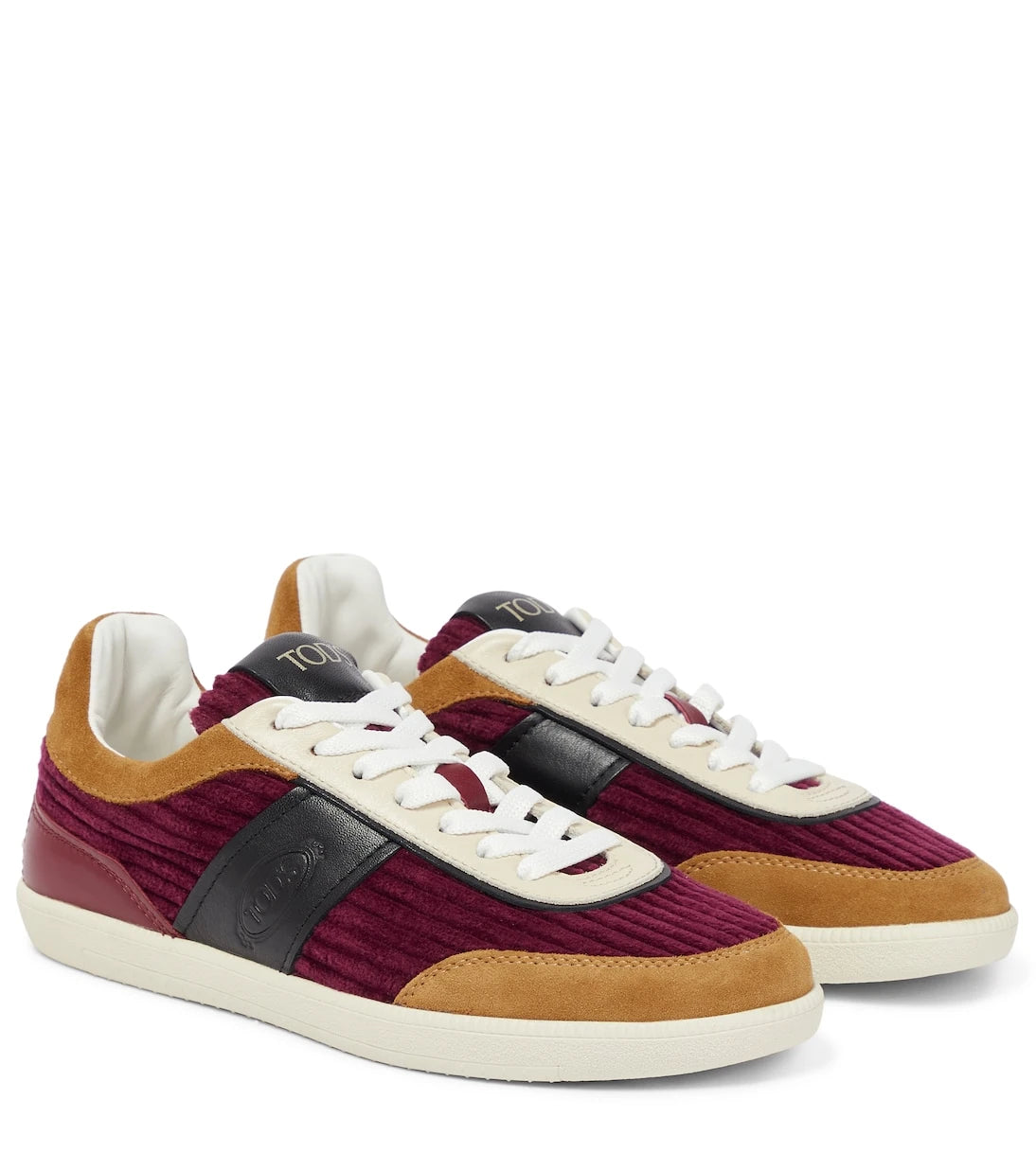 Tod's - Tabs ribbed velvet sneakers