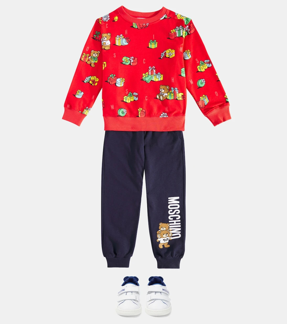 Moschino Kids - Teddy Bear printed cotton sweatshirt