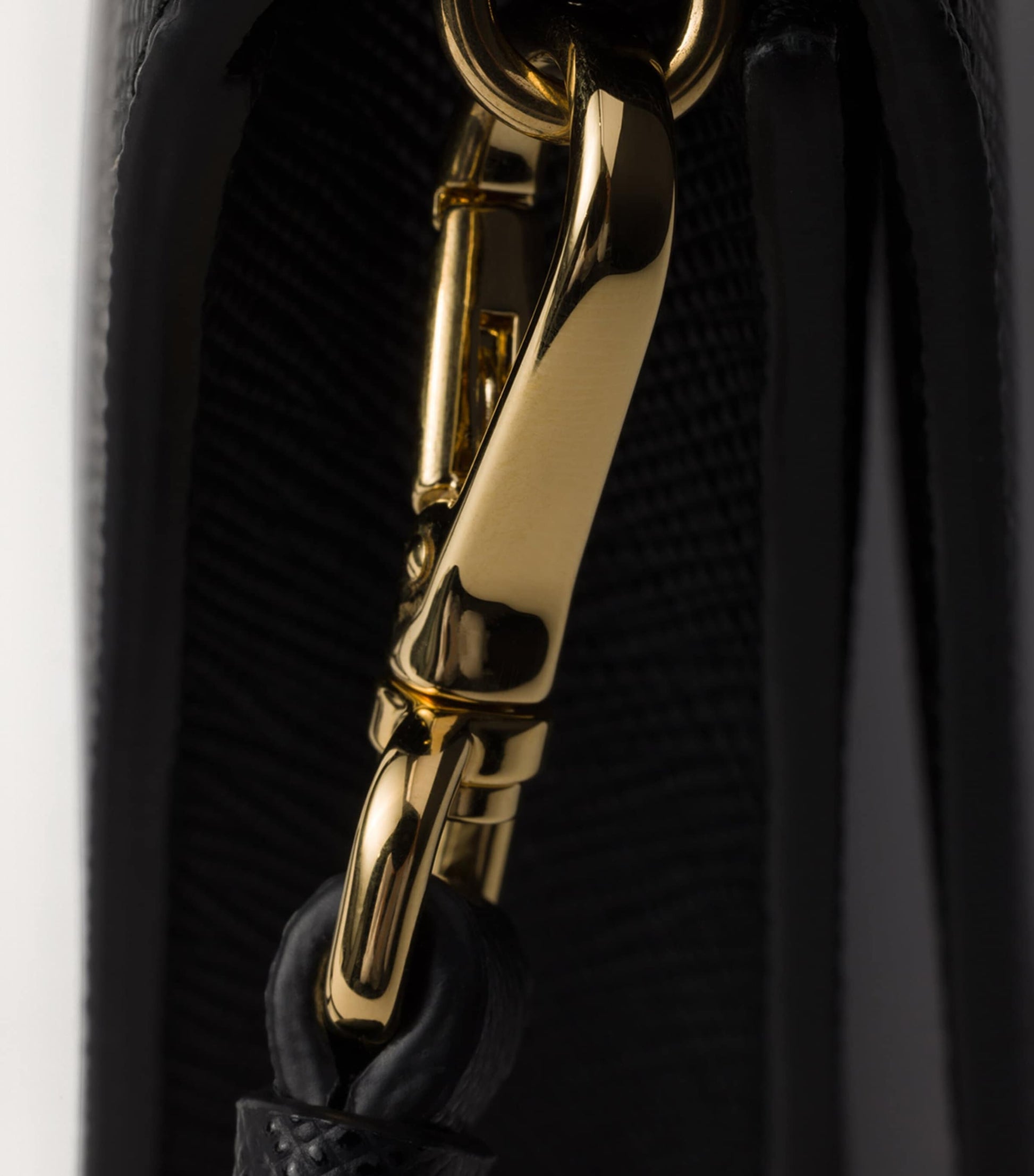 Prada Black Mini Saffiano Leather Cross-Body Bag