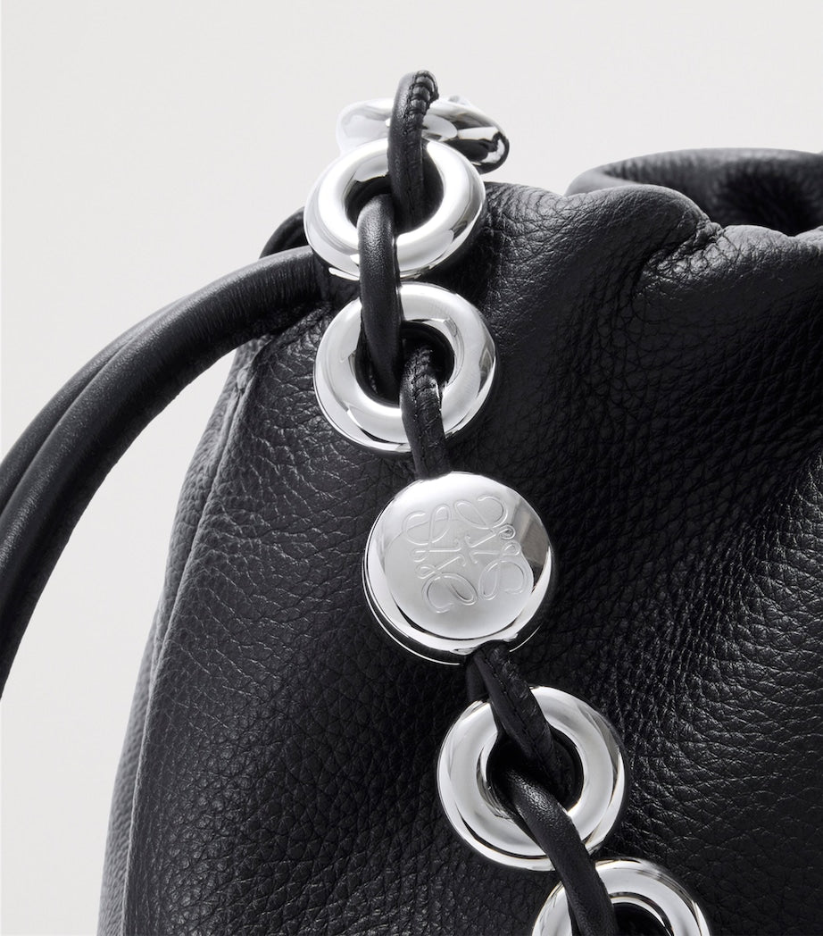 Large Leather Flamenco Shoulder Bag