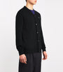 Comme Des Garçons Play Black Wool Heart Cardigan