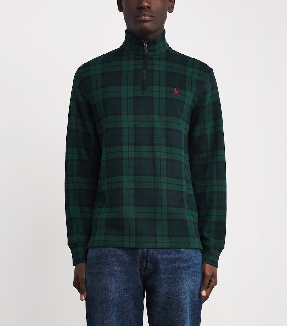 Polo Ralph Lauren Multi Cotton Tartan Quarter-Zip Sweatshirt