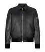 TOM FORD Black Leather Bomber Jacket