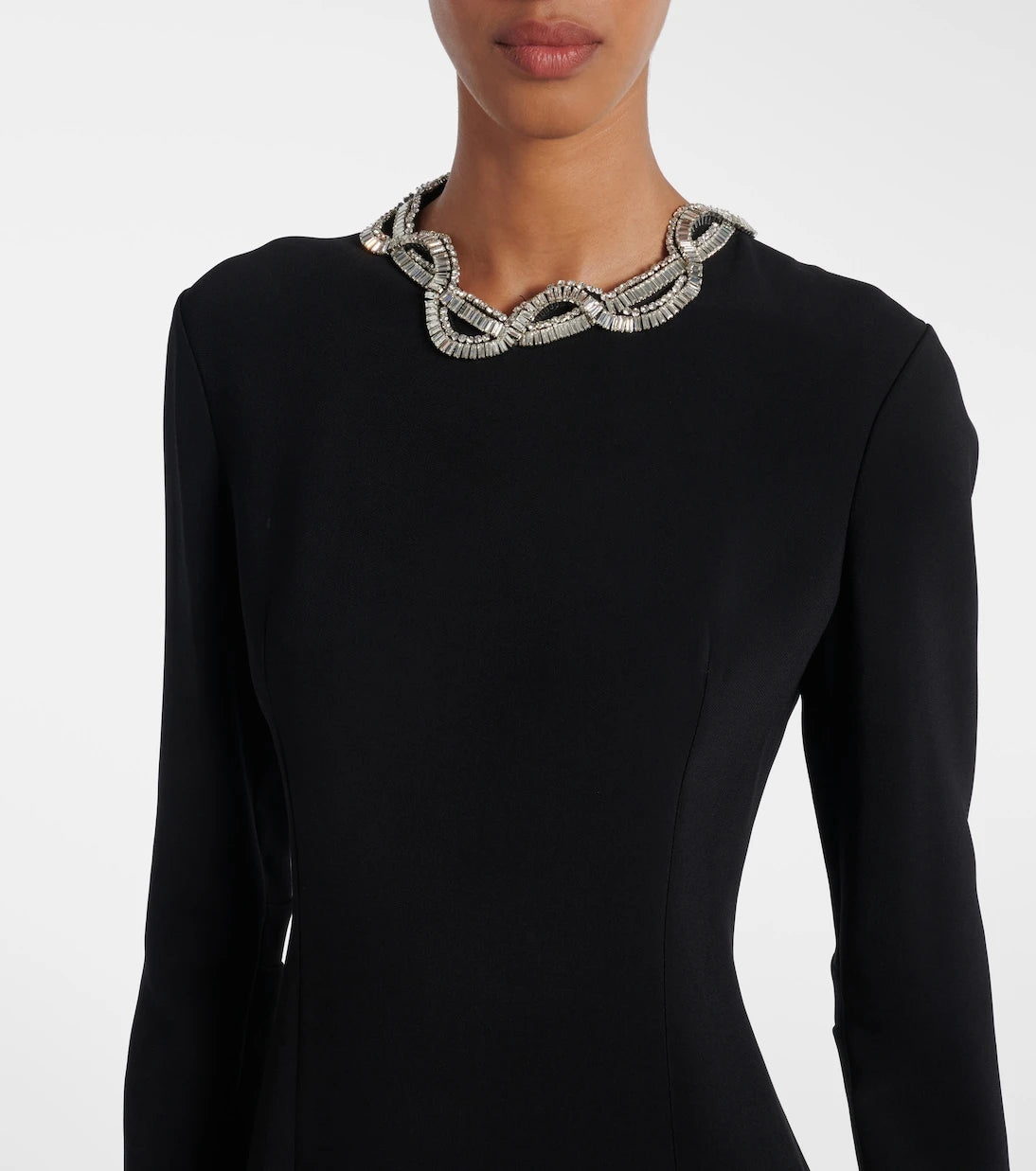 The Row - Mitsuko embellished cady midi dress