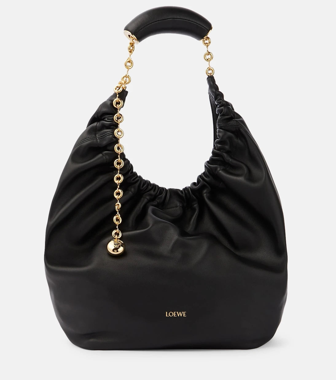 Loewe - حقيبة كتف Squeeze متوسطة من الجلد