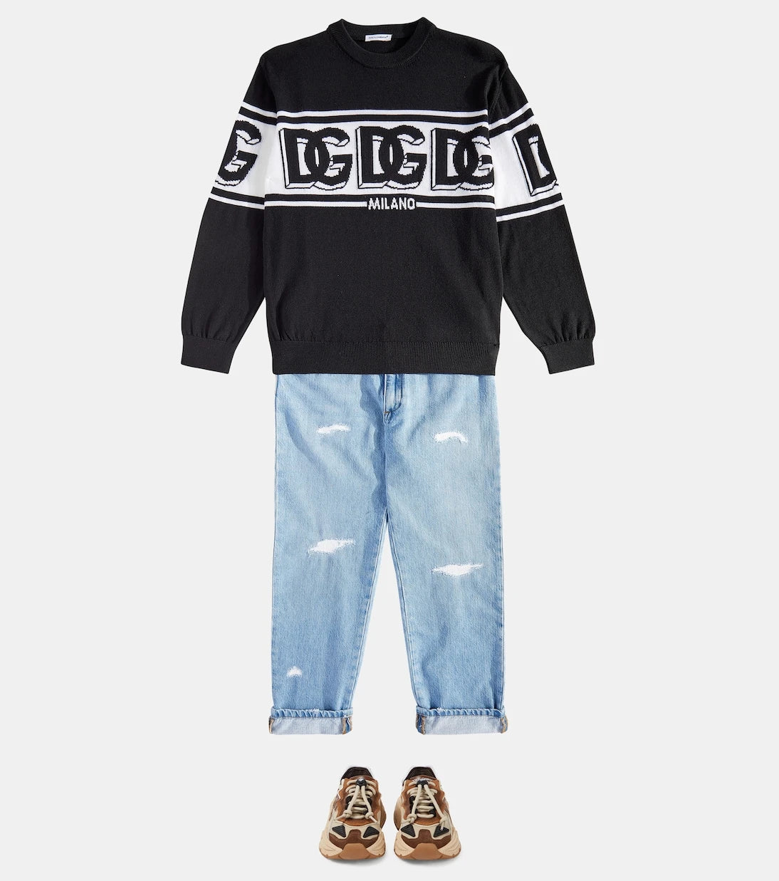 Dolce&Gabbana Kids - حذاء سنيكرز Daymaster DG