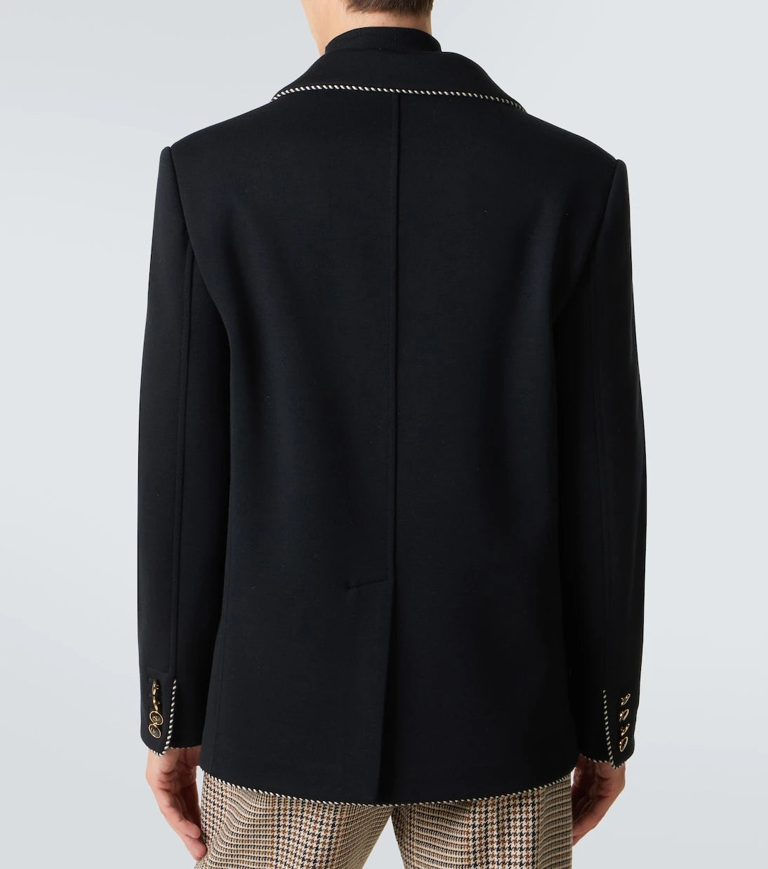 Valentino - Embroidered virgin wool blazer