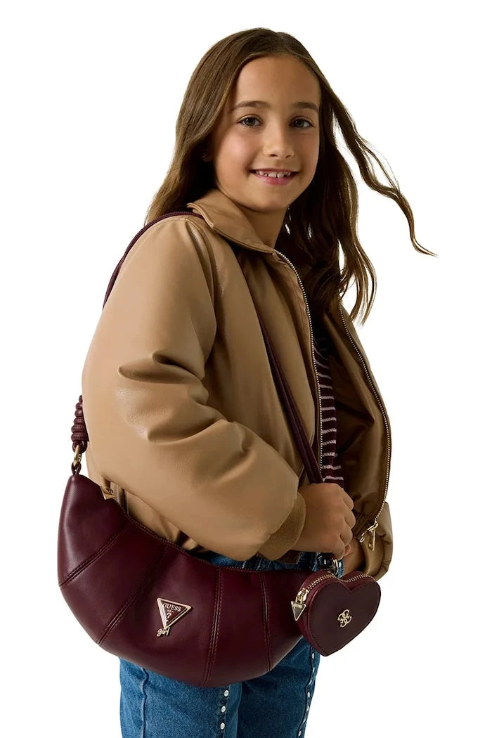Çocuklar için suni deriden Guess hobo çanta
