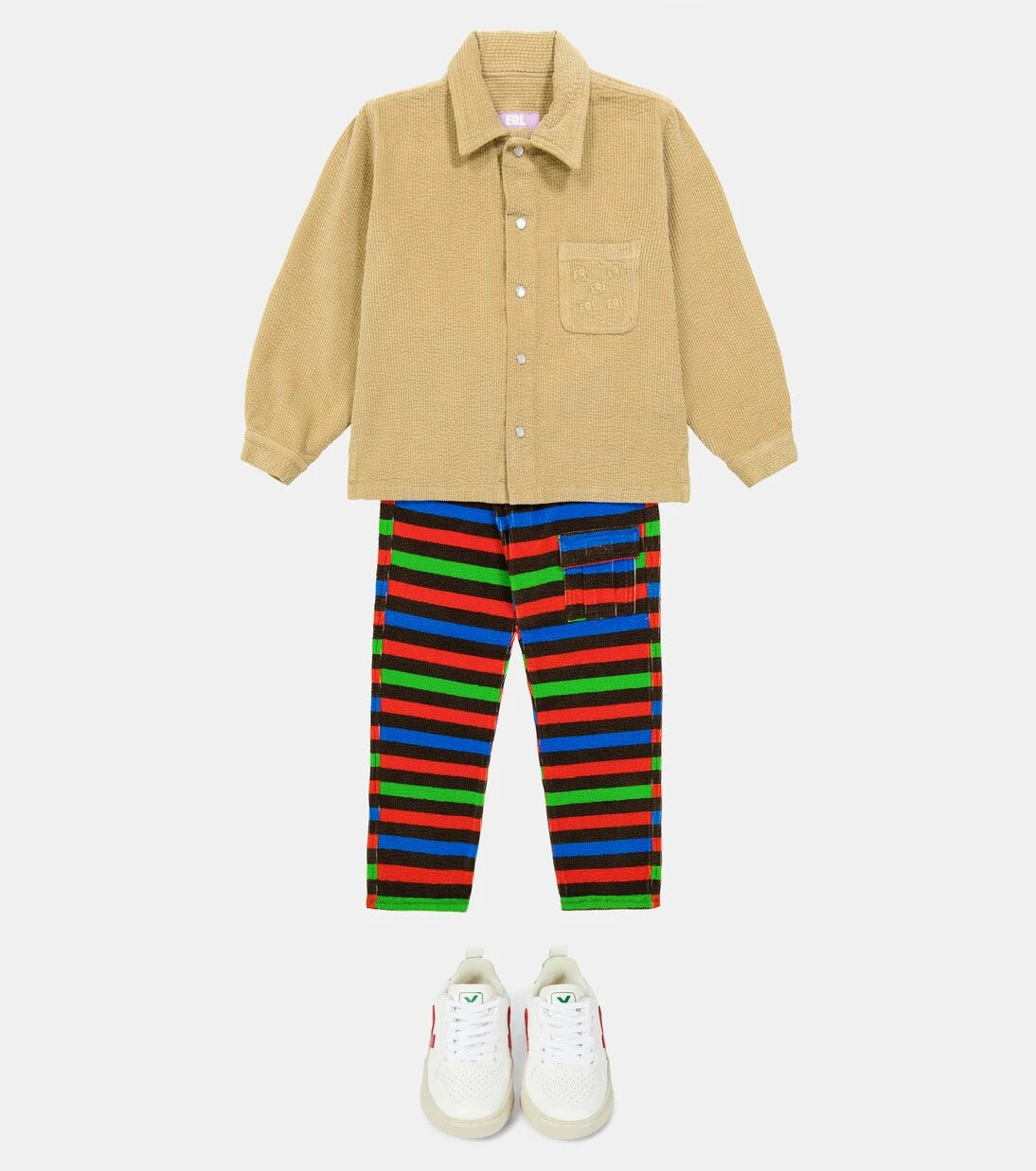 ERL Kids - Pinstripe stretch-cotton pants