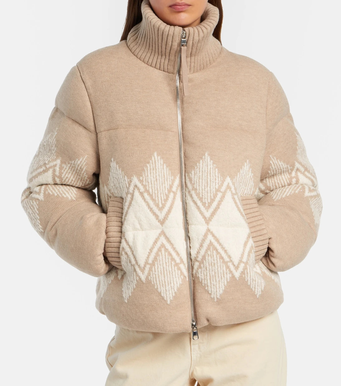Varley - Belinda knitted puffer jacket