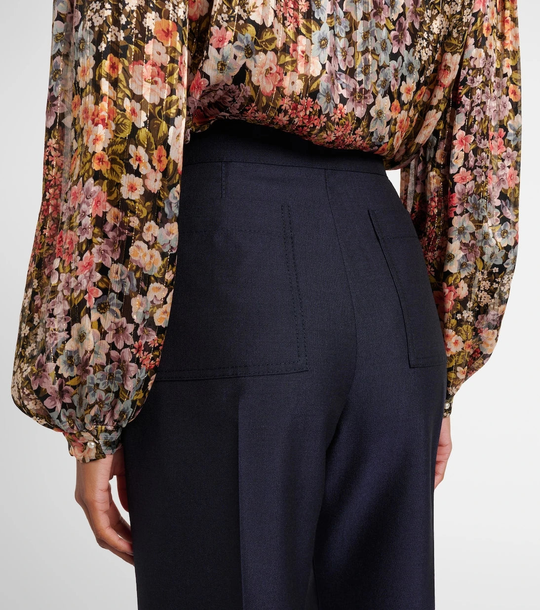 Valentino - Wool and mohair flared pants