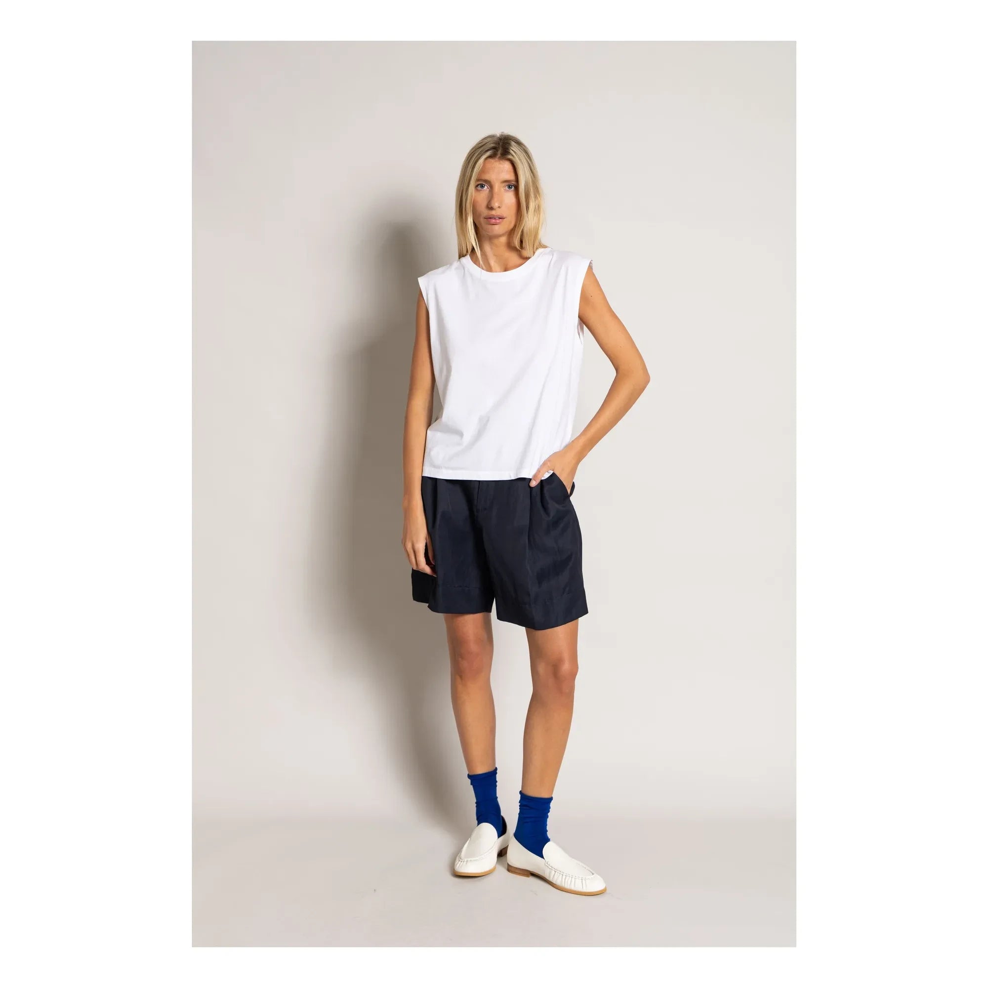 Smallable Woman - Freja organic cotton sleeveless T-shirt | White