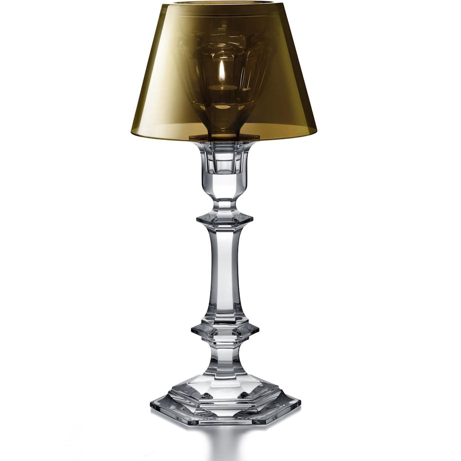 Baccarat Harcourt Our Fire Gold Candlestick