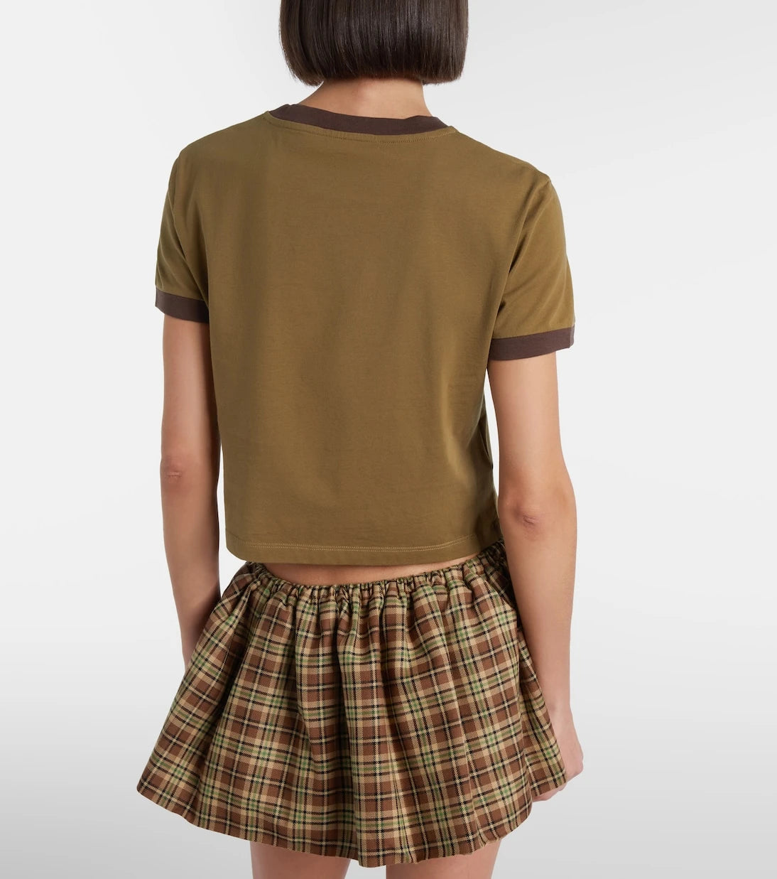 Miu Miu - Logo cotton jersey T-shirt