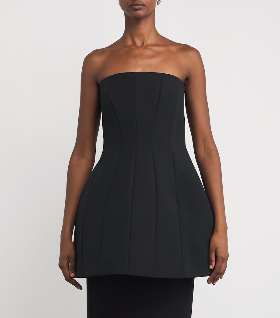 Structured Mini Dress BLACK