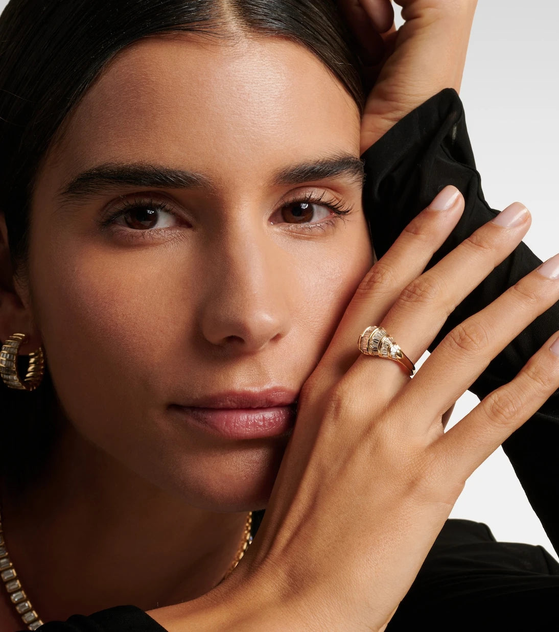 Anita Ko - Zoe 18kt gold ring with diamonds