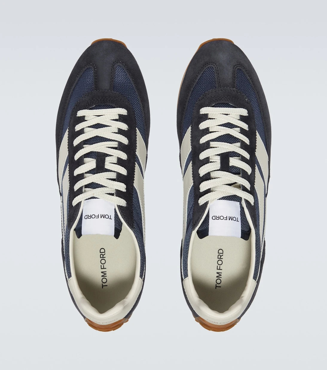 Tom Ford - Mick suede-trimmed sneakers