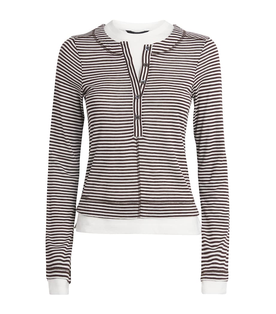 Stripe Double-Layer Top