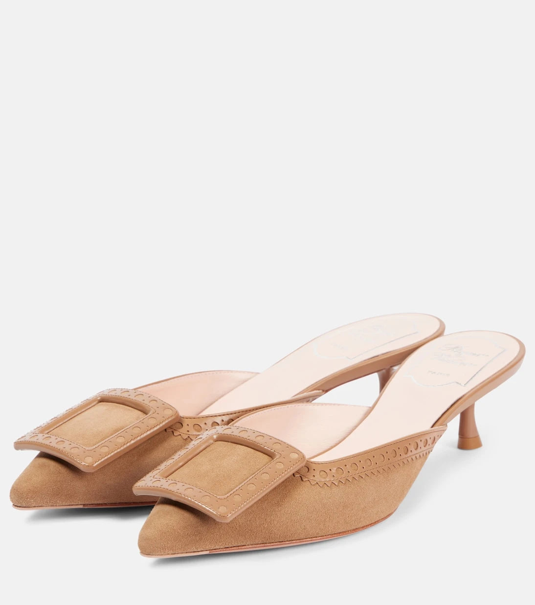 Roger Vivier - Viv' in the City 45 suede mules