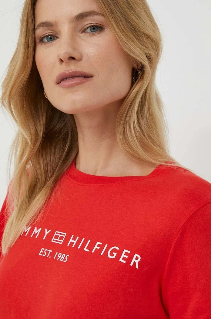 Tommy Hilfiger pamuklu kadın tişört
