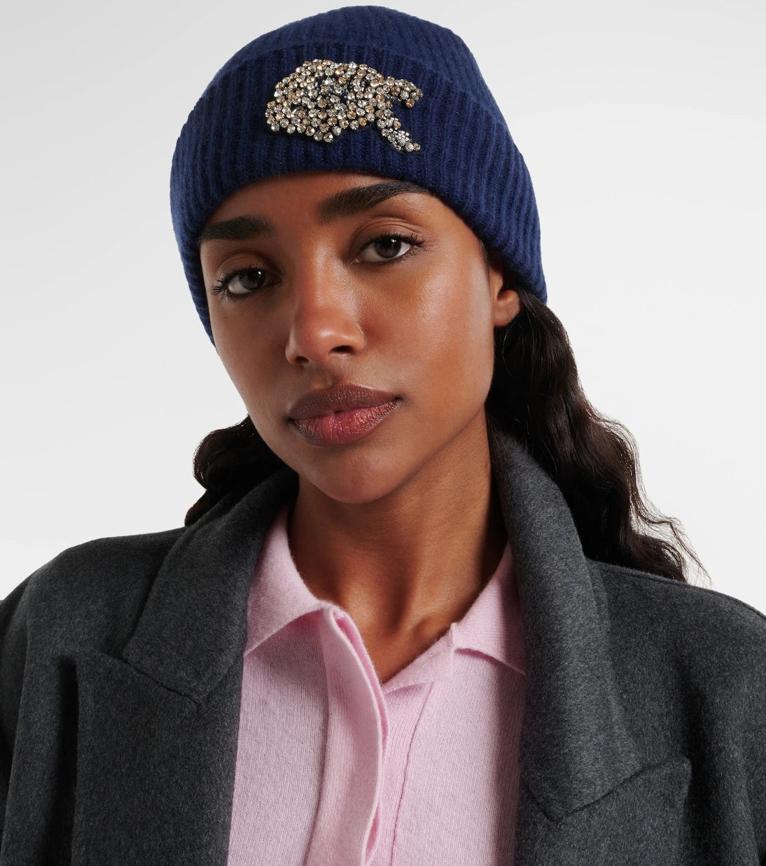 Erdem - Embellished cashmere beanie