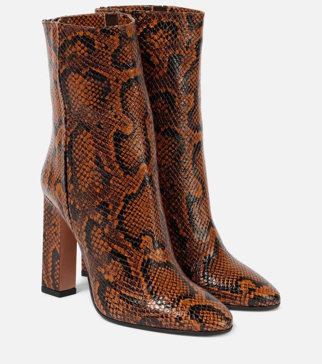 Aquazzura - Joplin 105 printed leather bootie