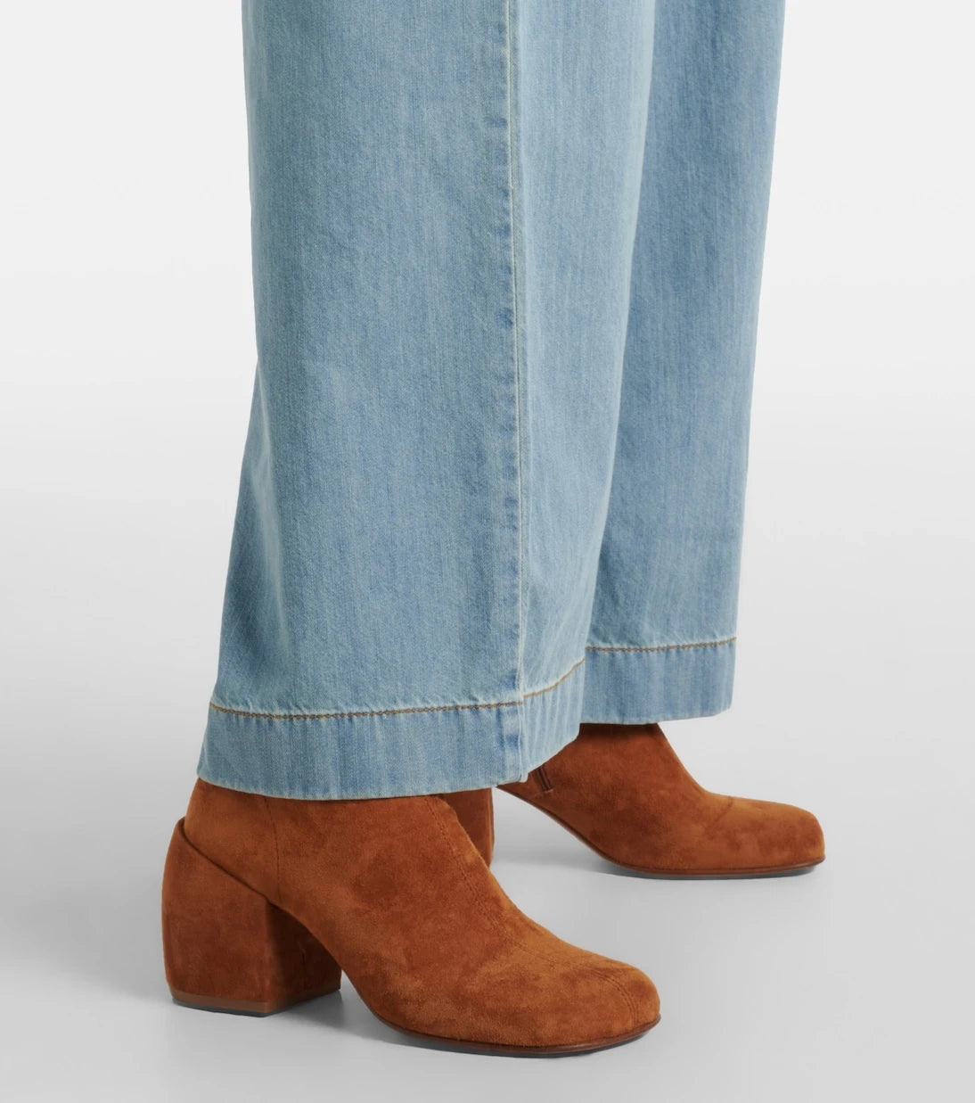 Dries Van Noten - 65 suede ankle boots