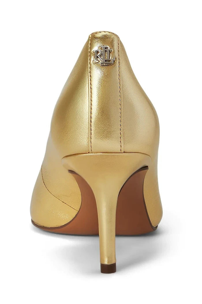Lauren Ralph Lauren обувки с ток от кожа Lanette