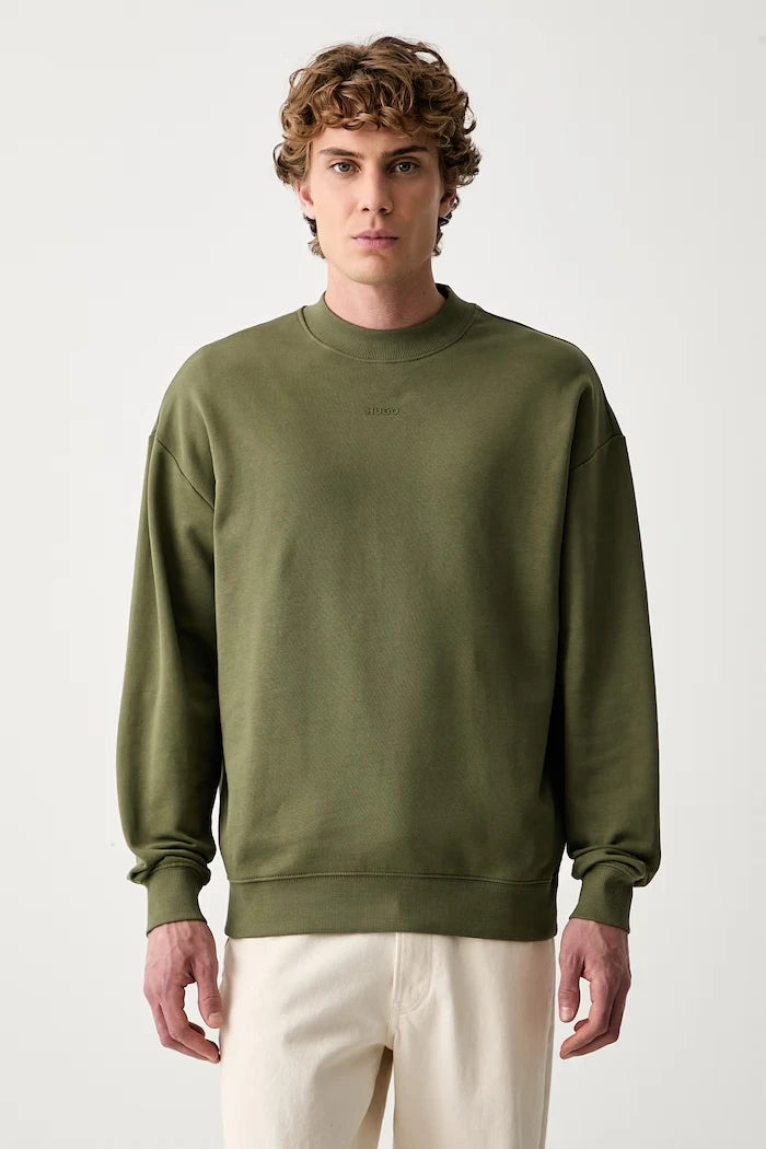 HUGO erkek pamuklu sweatshirt Dapocrew