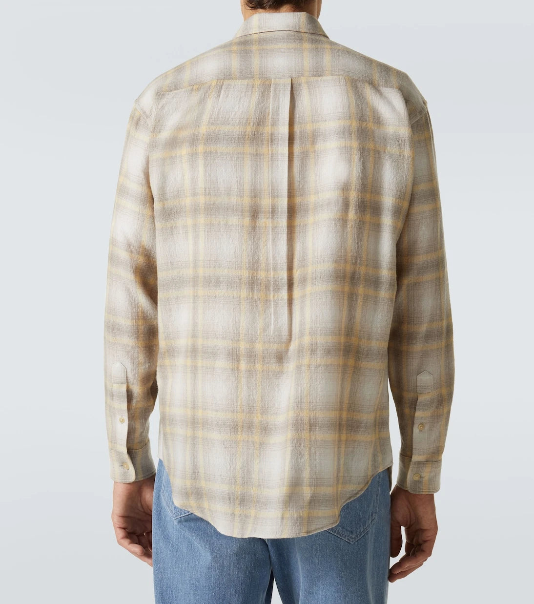 Auralee - Plaid wool shirt