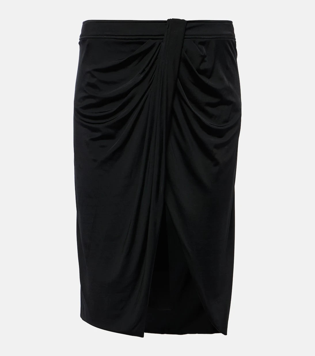 Tom Ford - Draped jersey midi skirt