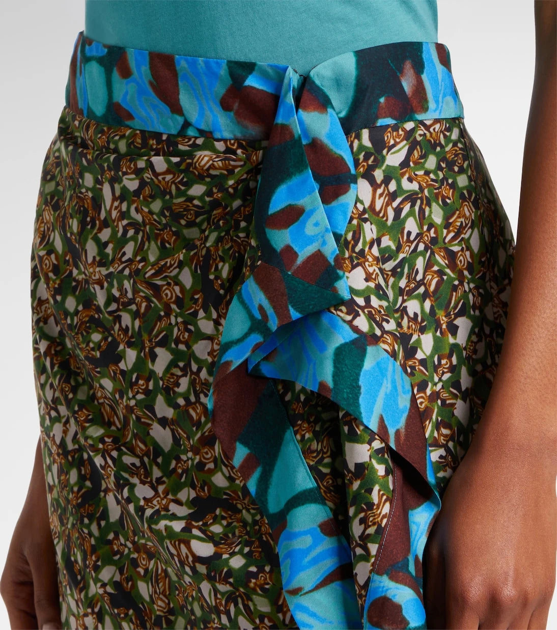 Dries Van Noten - Sole printed midi skirt
