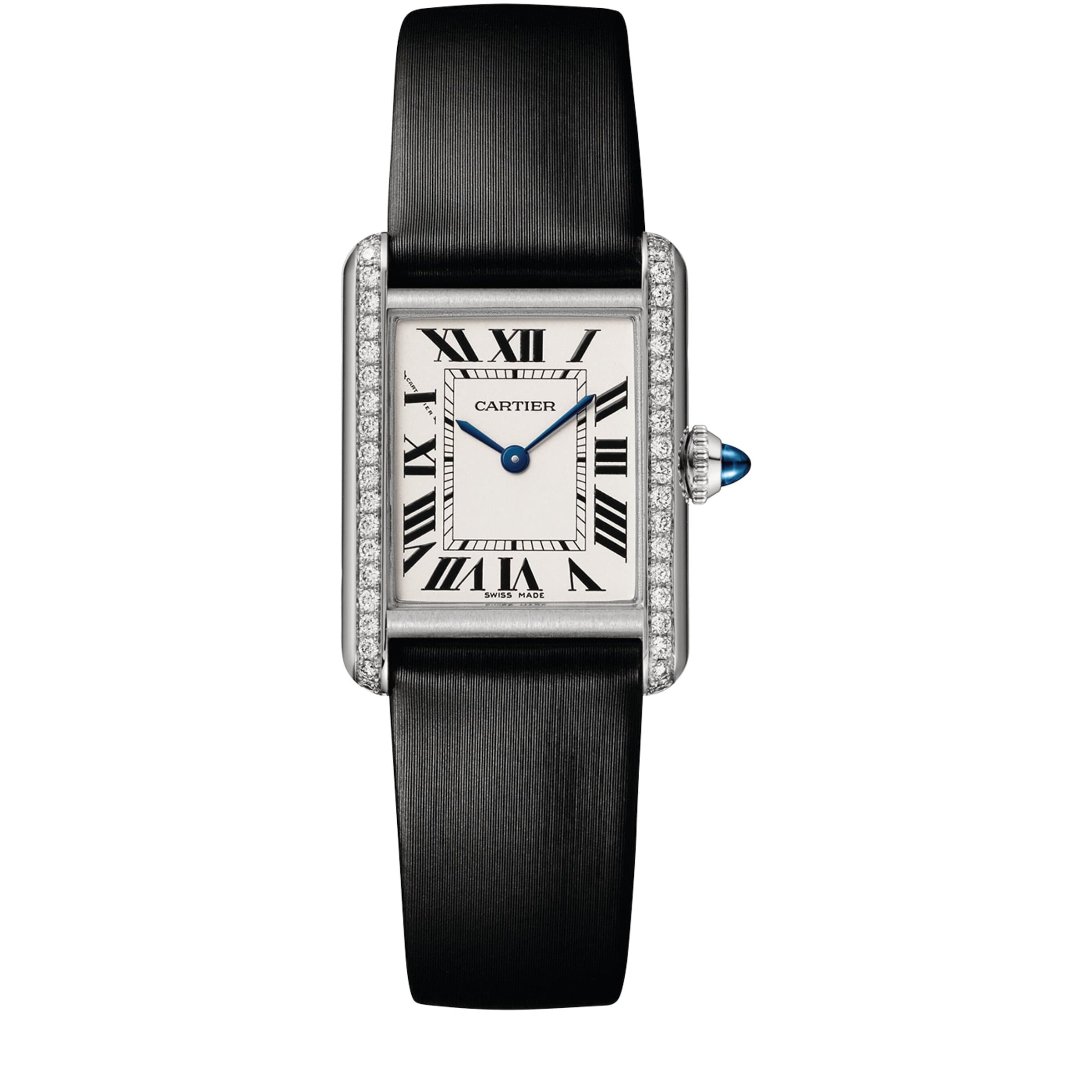 Stainless Steel and Diamond Tank Must Watch 22mm