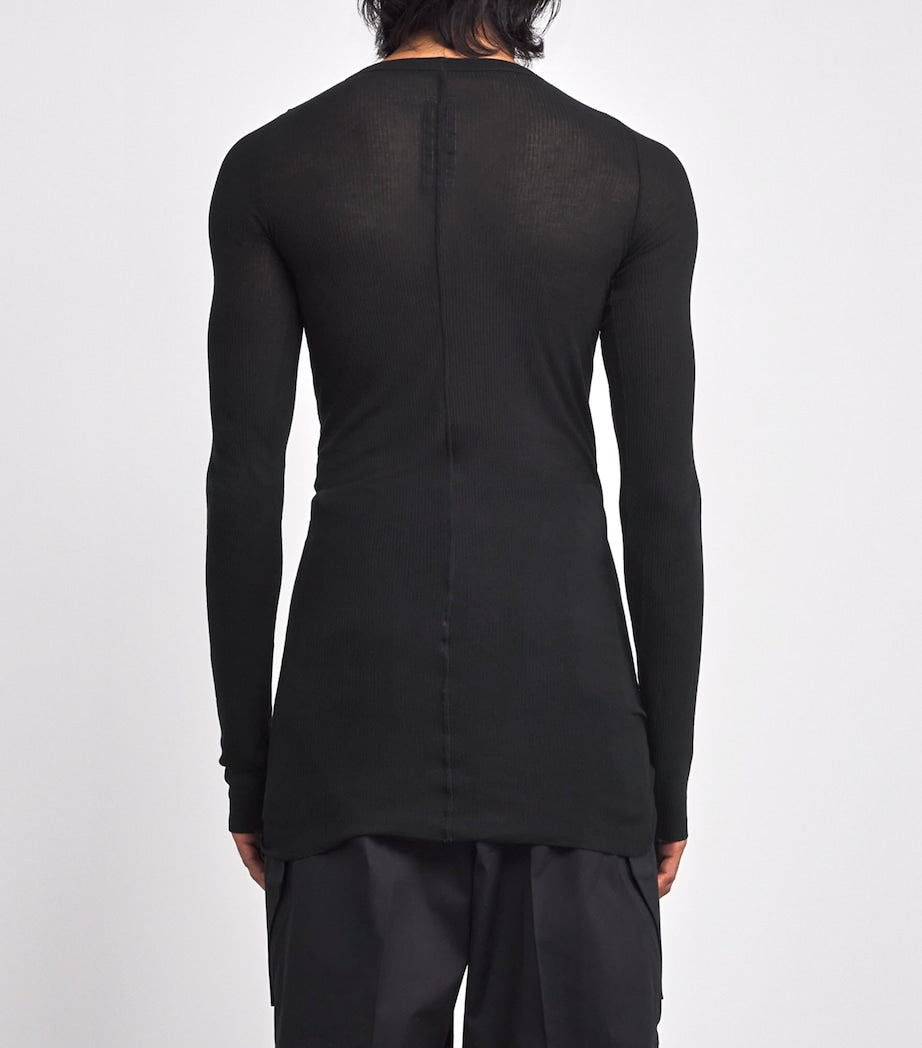 Ribbed Long-Sleeve T-Shirt