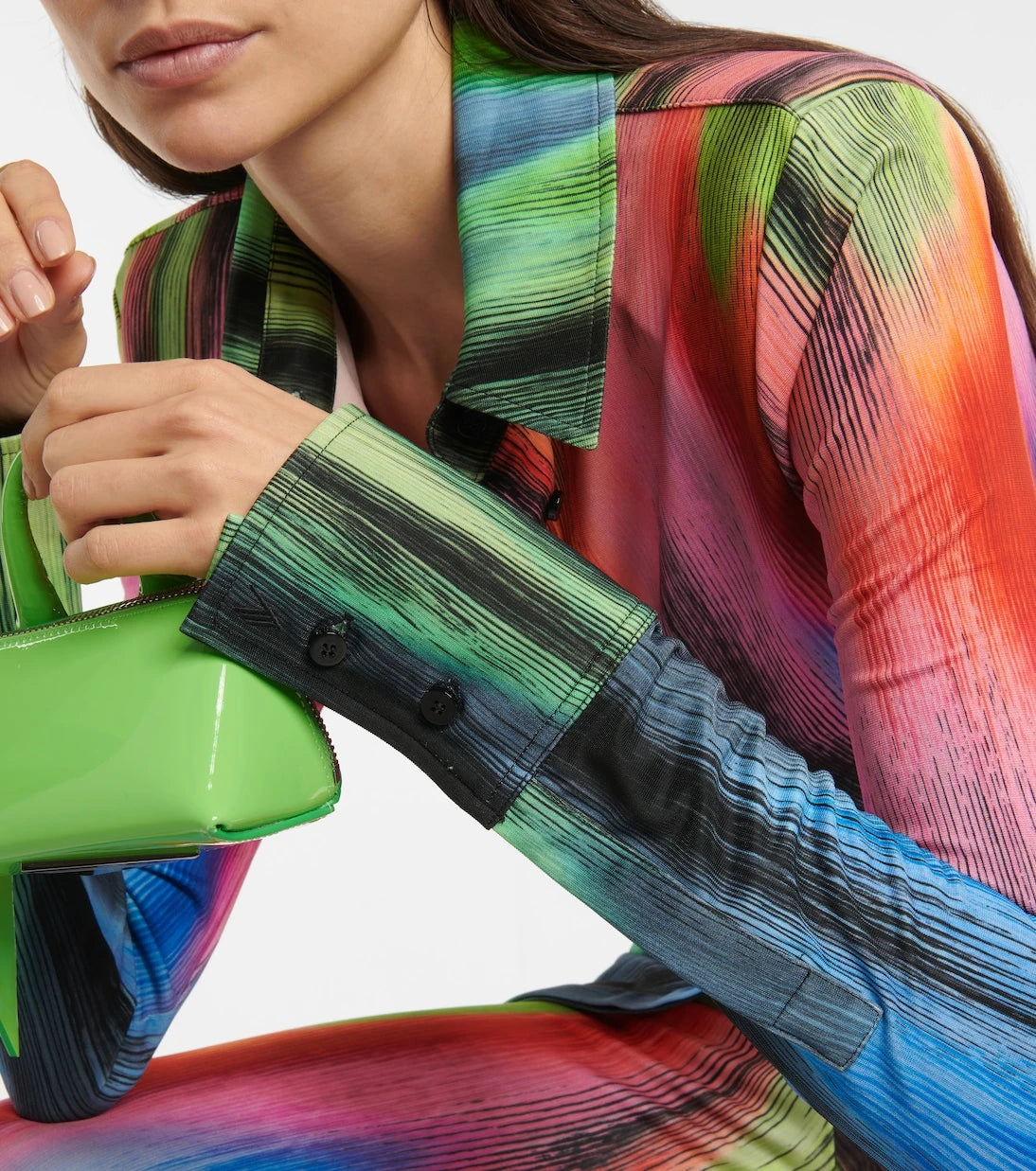 The Attico - Elton printed shirt dress