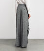 Max Mara Multi Wool-Silk Tweed Trousers