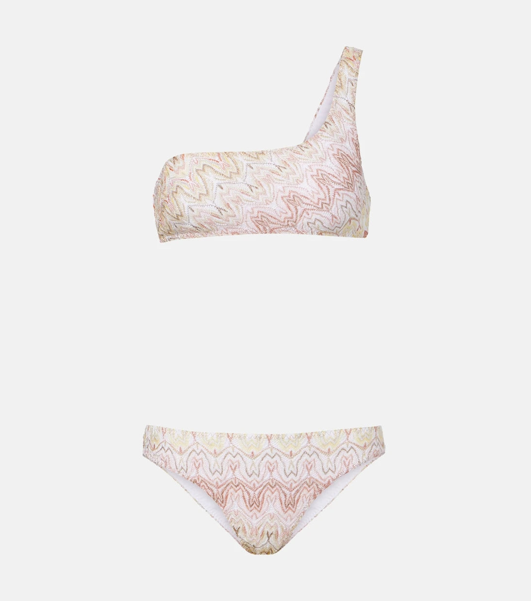 Missoni - Lamé one-shoulder bikini