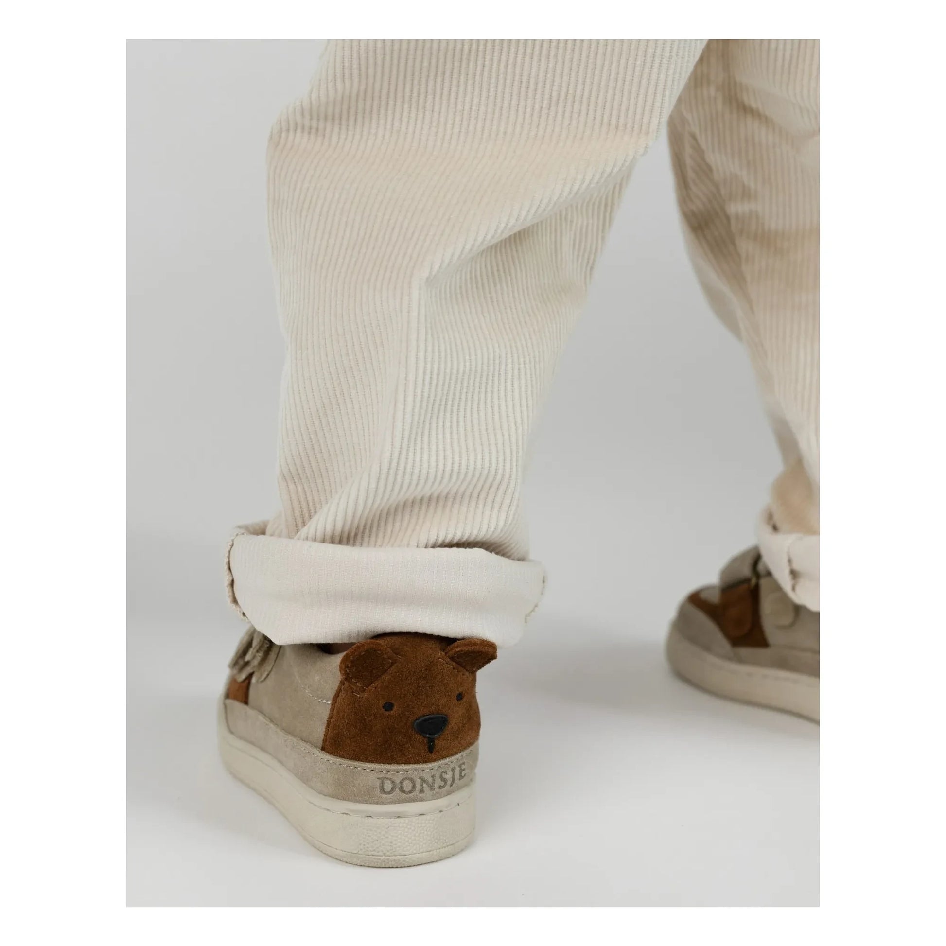 Donsje - Pinou Bear Suede Scratch Sneakers | Beige