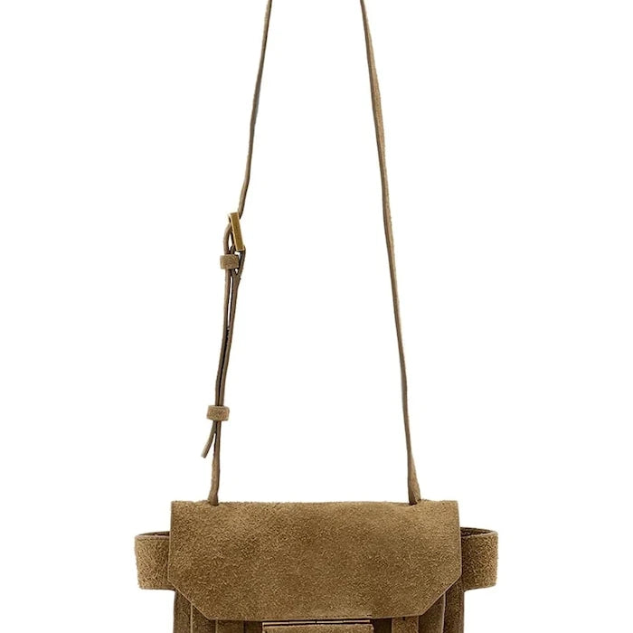 Велурена чанта AllSaints URSA