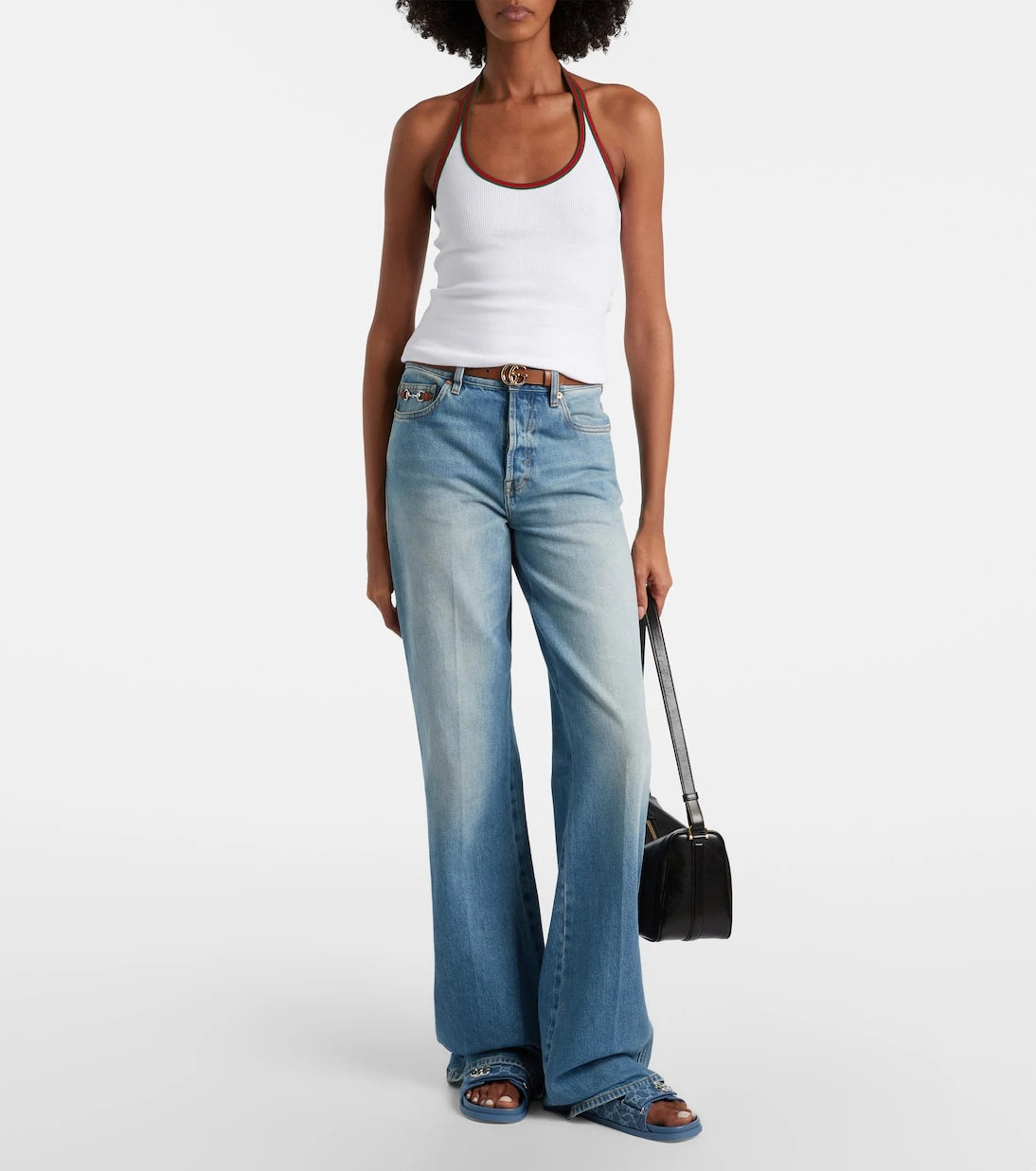 Gucci - GG denim sandals