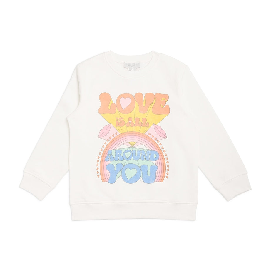 Organic Cotton Love Is All Around Sweatshirt (3-14+ Years)