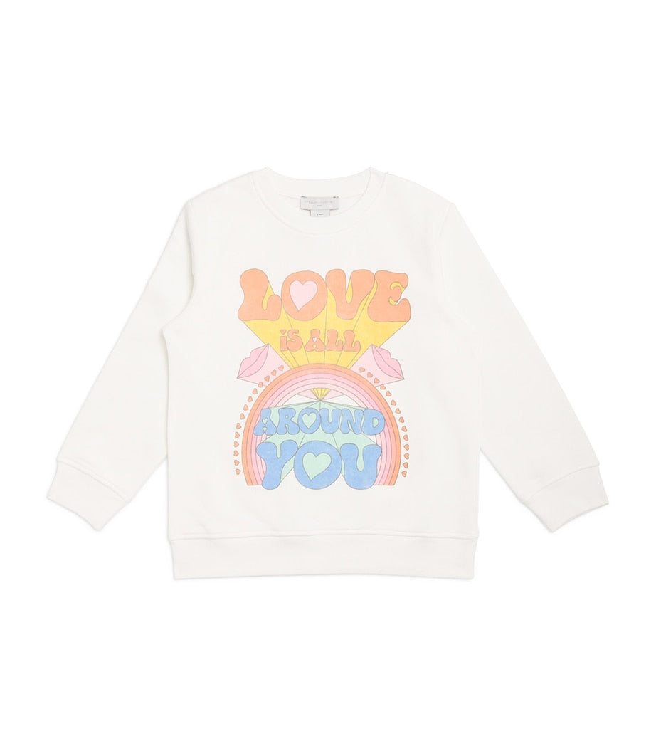 Organic Cotton Love Is All Around Sweatshirt (3-14+ Years)